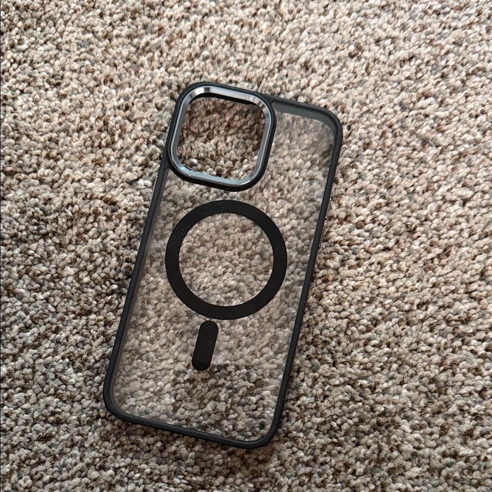Transparent Black Phone Case iPhone 14 Pro Max